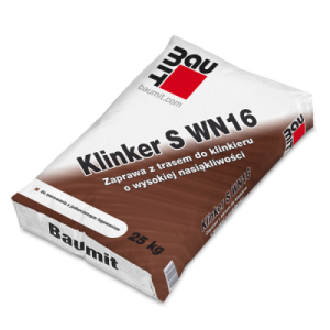 Baumit Klinker S WN16  Zaprawa z trasem do klinkieru o wysokiej nasiąkliwości