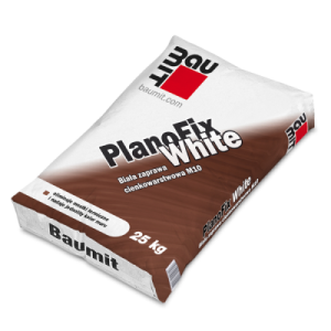 Baumit PlanoFix White (PlanoFix W)  Biała zaprawa cienkowarstwowa do murowania bloczków M10